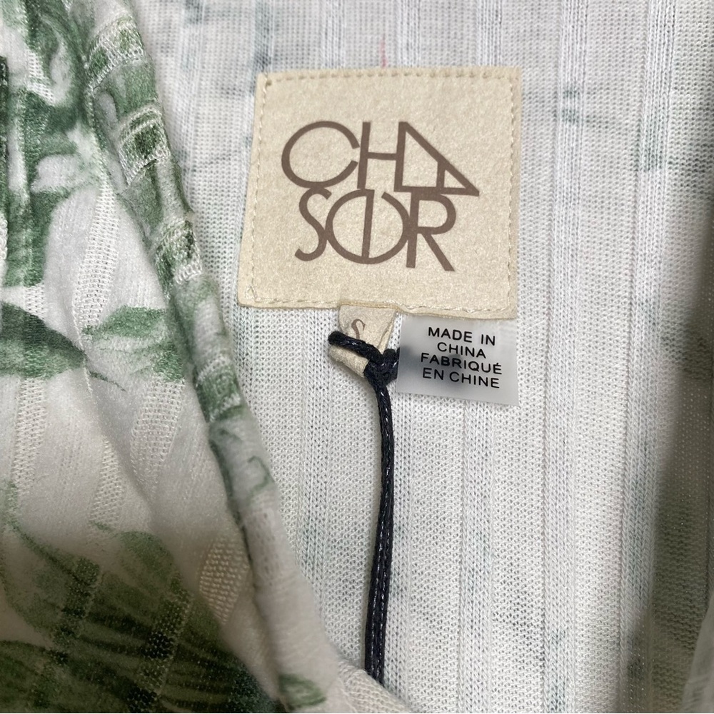 Chaser Floral Ribbed Racerback Midi Dress — S - Picture 5 of 7